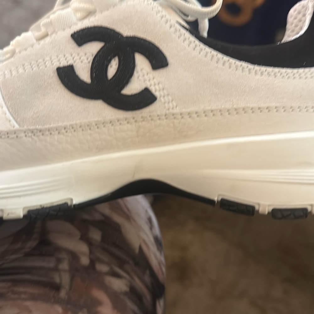 Chanel Black and White Sneakers!! New for Spring and I only wore them twice!! - Picture 7 of 11